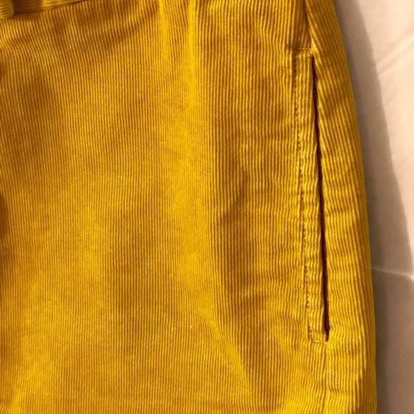 Ladies Sz 4 Mustard Yellow J Crew Miniskirt. - Picture 3 of 5